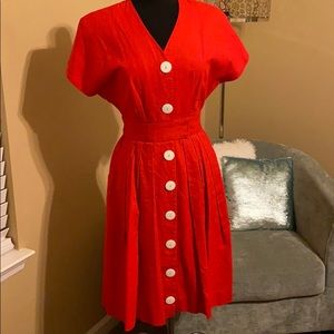 AMBRIA 1980/1950 VINTAGE DRESS (4P) RARE FIND